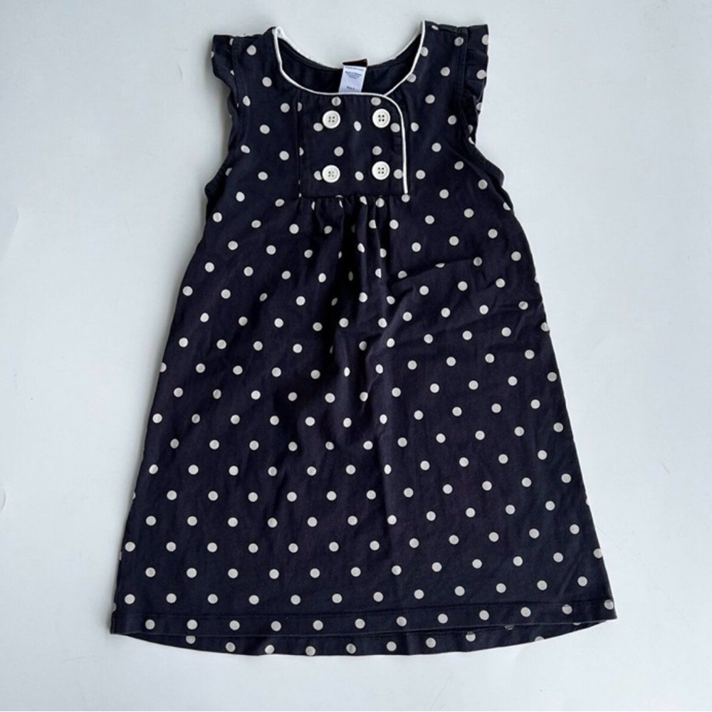Tea Collection Navy Polka Dot Dress
